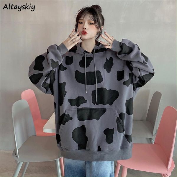 women's hoodies & sweatshirts with hat women autumn sweatshirt lady clothes aesthetic stylish cow-print harajuku ins casual teens long, Black
women's hoodies & sweatshirts with hat women autumn sweatshirt lady clothes aesthetic stylish cow-print harajuku ins casual teens long, Black