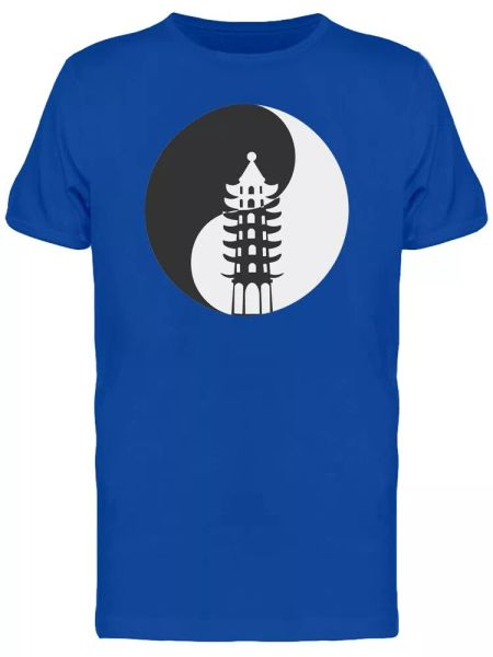 Taoism Building Tee Men's -Image by Shutterstock, White;black