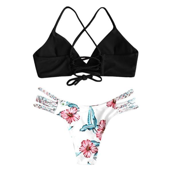 women's swimwear 2021 bikinis women micro bikini set push up cut flower two piece swimsuit female bandage bathing suit biquini #bl2, White;black
women's swimwear 2021 bikinis women micro bikini set push up cut flower two piece swimsuit female bandage bathing suit biquini #bl2, White;black