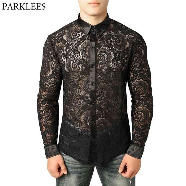 men's mesh see through fishnet clubwear shirts slim fit long sleeve lace shirt men party event prom transparent chemise 2xl 210714, White;black
men's mesh see through fishnet clubwear shirts slim fit long sleeve lace shirt men party event prom transparent chemise 2xl 210714, White;black
