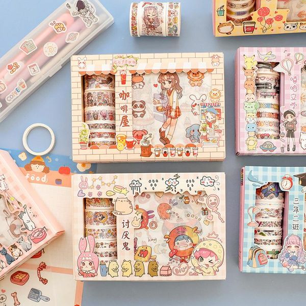 1set personality pattern masking tape sticker diy hand account scrapbooking journal decoration material gift wrap
1set personality pattern masking tape sticker diy hand account scrapbooking journal decoration material gift wrap