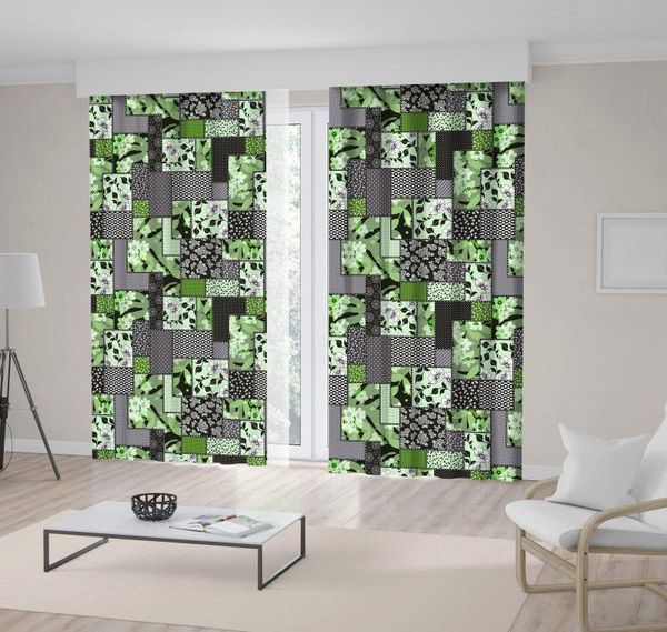 curtain & drapes patchwork pattern floral ornaments stylized flowers leaves dots plants classic style art green grey
curtain & drapes patchwork pattern floral ornaments stylized flowers leaves dots plants classic style art green grey