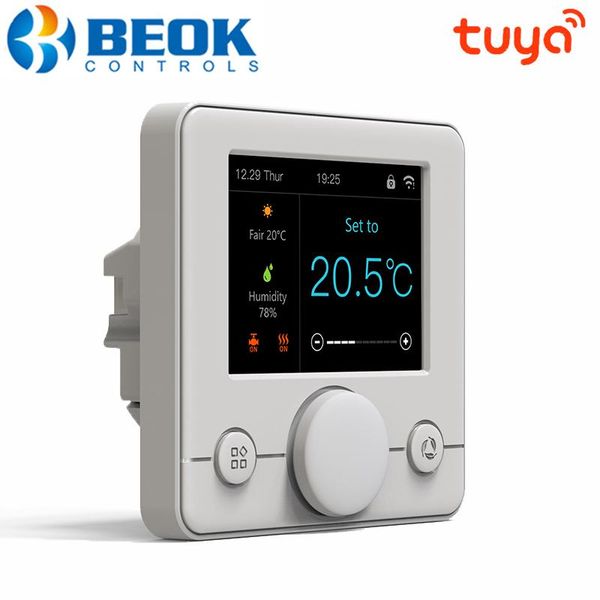 smart home control beok tuya wifi thermostat gas boiler heating room temperature sensor controller regulator works with google alexa
smart home control beok tuya wifi thermostat gas boiler heating room temperature sensor controller regulator works with google alexa