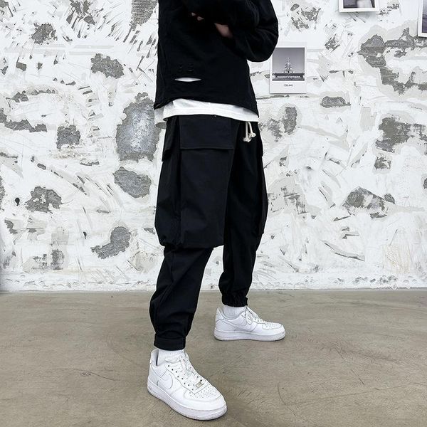 men's pants men's harajuku fashion brand men overalls solid color baggy man multi pocket trousers hip hop streetwear clothing, Black
men's pants men's harajuku fashion brand men overalls solid color baggy man multi pocket trousers hip hop streetwear clothing, Black