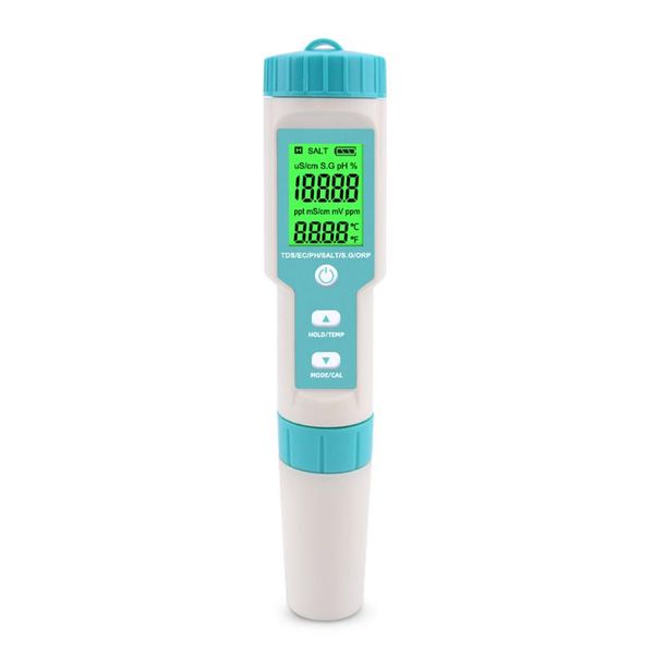 meters 7 in 1 ph/tds/ec/orp/salinity /s.g/temperature meter c-600 water quality tester for drinking ph with backlight
meters 7 in 1 ph/tds/ec/orp/salinity /s.g/temperature meter c-600 water quality tester for drinking ph with backlight