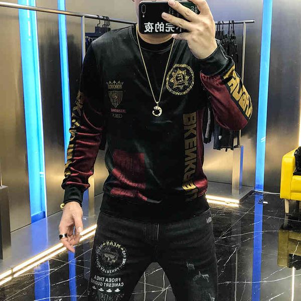 hoodies autumn male net red personality fashion card velvet printing sweater top, Black
hoodies autumn male net red personality fashion card velvet printing sweater top, Black