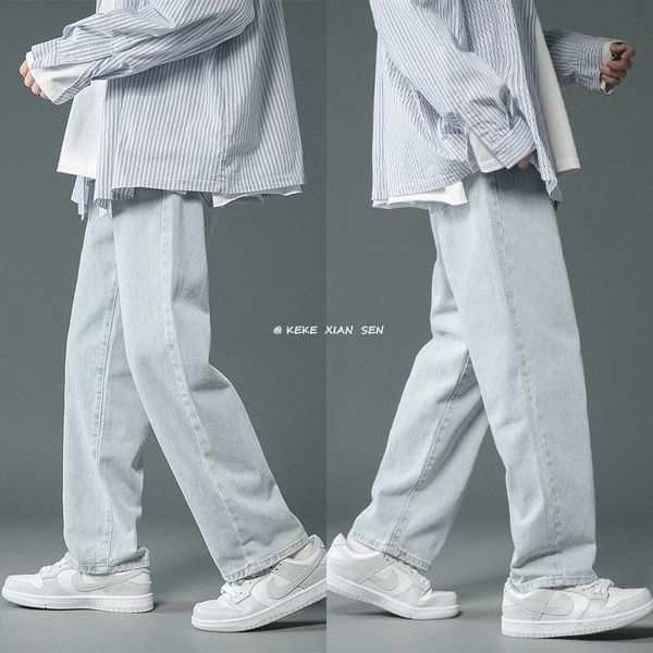 men's jeans 2021 autumn and winter streetwear fashion wide-leg pants trousers straight harem denim sports, Blue
men's jeans 2021 autumn and winter streetwear fashion wide-leg pants trousers straight harem denim sports, Blue