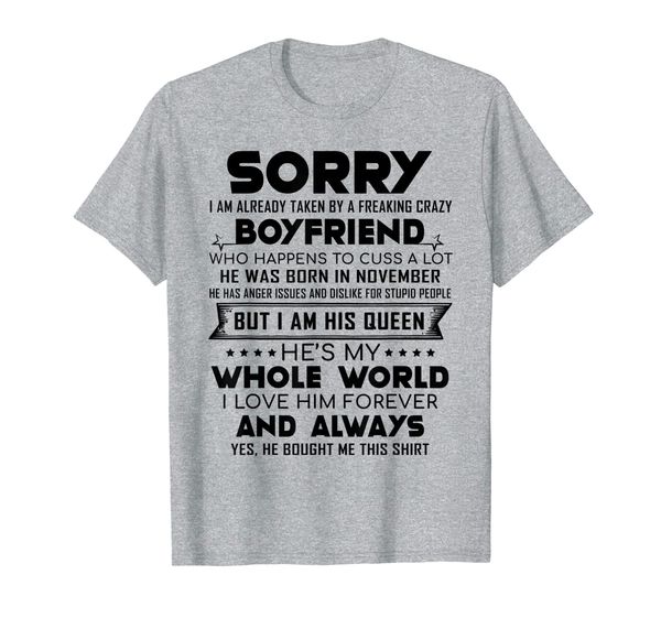 Sorry I Am Already Taken By A Freaking November Boyfriend, Mainly pictures