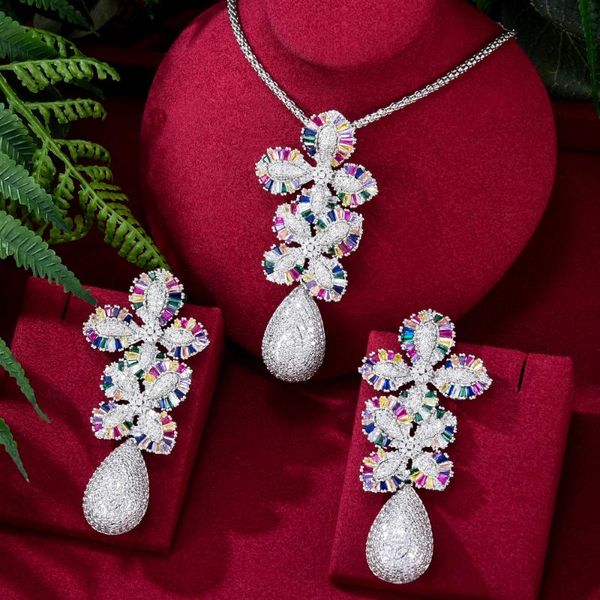 Earrings & Necklace GODKI Special Offer Luxury Flower 2PCS Jewelry Sets For Women Engagement Cubic Zircon Earring Set, Silver
Earrings & Necklace GODKI Special Offer Luxury Flower 2PCS Jewelry Sets For Women Engagement Cubic Zircon Earring Set, Silver