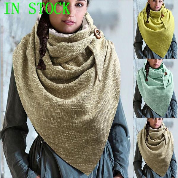 scarves bufanda women luxury fashion solid retro printing female button soft wrap casual warm shawls foulard femme, Blue;gray
scarves bufanda women luxury fashion solid retro printing female button soft wrap casual warm shawls foulard femme, Blue;gray