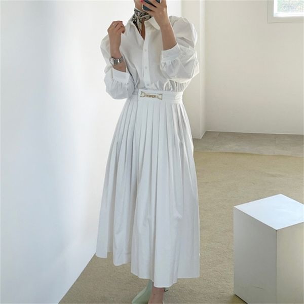 pleated dress for women clothes puff-sleeve high waist vestido de mujer chic elegant dresses female ol clothing spring 210603, Black;gray
pleated dress for women clothes puff-sleeve high waist vestido de mujer chic elegant dresses female ol clothing spring 210603, Black;gray
