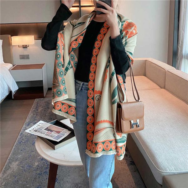 2021 autumn and winter printed warm female thickened student scarf air conditioning room shawl over live broadcast, Blue;gray
2021 autumn and winter printed warm female thickened student scarf air conditioning room shawl over live broadcast, Blue;gray