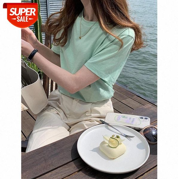 tg simple solid color t-shirt women round neck loose casual multicolor short-sleeved 9806 #zh9i, Black;gray
tg simple solid color t-shirt women round neck loose casual multicolor short-sleeved 9806 #zh9i, Black;gray