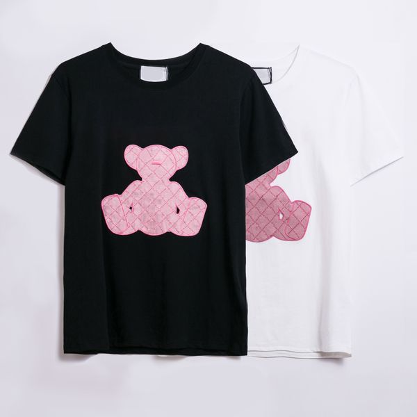 2021 100%cotton womens shirt precision embroidery designe pink bear letters t-shirt mens t shirts size s-xxl, White;black
2021 100%cotton womens shirt precision embroidery designe pink bear letters t-shirt mens t shirts size s-xxl, White;black