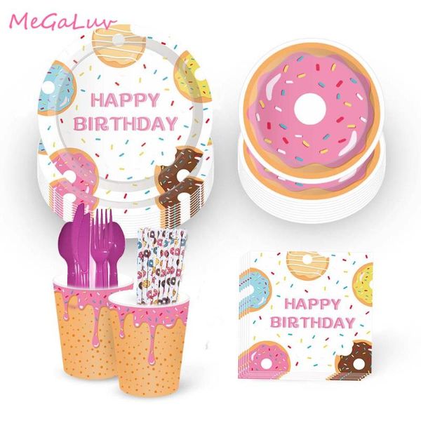 disposable dinnerware 89pcs birthday donut party tableware kit doughnut plate cup straw napkins spoon forks knife baby shower parti favors s
disposable dinnerware 89pcs birthday donut party tableware kit doughnut plate cup straw napkins spoon forks knife baby shower parti favors s
