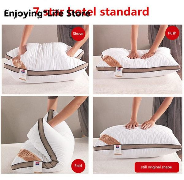 pillow 7 star el standard feather fabric super stretch pillow.neck can be washed.45x65x18cm bed
pillow 7 star el standard feather fabric super stretch pillow.neck can be washed.45x65x18cm bed