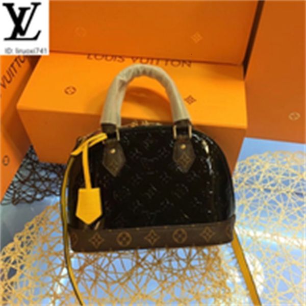 brand designer luxury fu61 m44389 black patent leather embossed shell bag women handbags iconic bags handles shoulder bags totes cross b
brand designer luxury fu61 m44389 black patent leather embossed shell bag women handbags iconic bags handles shoulder bags totes cross b