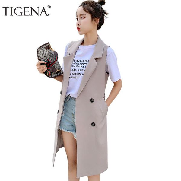 women's vests tigena turn down collar long blazer vest women waistcoat 2021 autumn winter belt pocket korean sleeveless jacket coat fem, Black;white
women's vests tigena turn down collar long blazer vest women waistcoat 2021 autumn winter belt pocket korean sleeveless jacket coat fem, Black;white