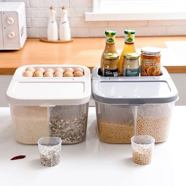 storage bottles & jars rice bucket insect-proof and moisture-proof sealed household box tank separated grain
storage bottles & jars rice bucket insect-proof and moisture-proof sealed household box tank separated grain