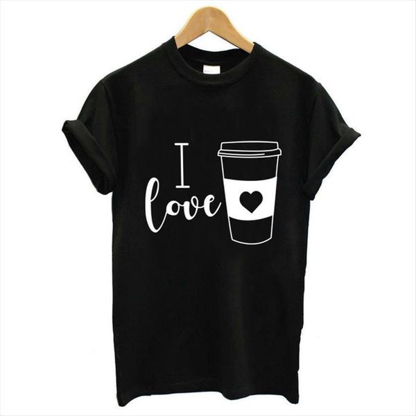 6 colors i love coffee women t shirt letter print short sleeve o neck loose summer ladies tee clothes, White
6 colors i love coffee women t shirt letter print short sleeve o neck loose summer ladies tee clothes, White