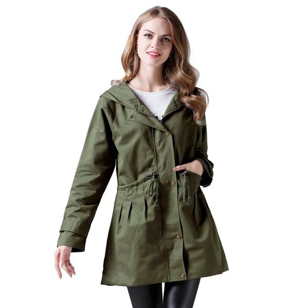 women's trench coats plus size autumn casual women hooded long coat office lady zipper big pockets army green, Tan;black
women's trench coats plus size autumn casual women hooded long coat office lady zipper big pockets army green, Tan;black