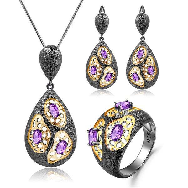 gem's ballet ellipse hollow out ring earrings pendant sets natural amethyst 925 sterling silver handmade set women jewelry bracelet, &, Black
gem's ballet ellipse hollow out ring earrings pendant sets natural amethyst 925 sterling silver handmade set women jewelry bracelet, &, Black