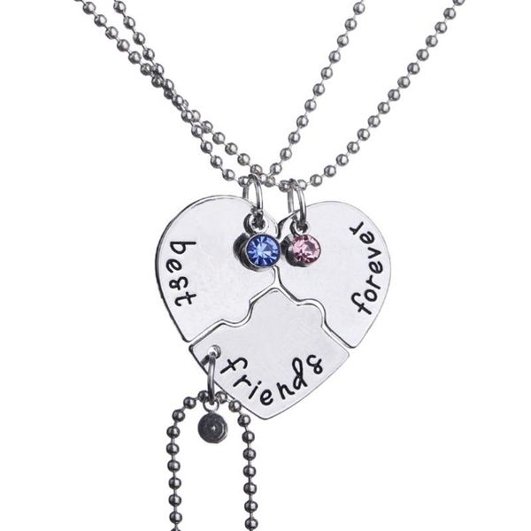 pendant necklaces stitching broken heart shape necklace forever friend and ever inlaid red blue crystal necklace(xl1549), Silver
pendant necklaces stitching broken heart shape necklace forever friend and ever inlaid red blue crystal necklace(xl1549), Silver