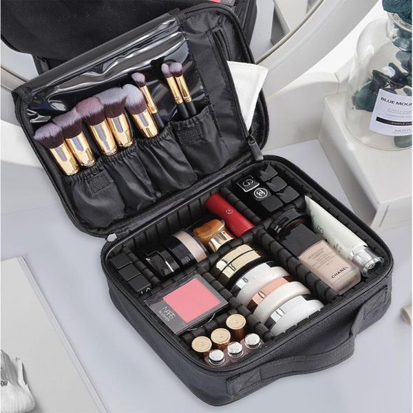 2/3 layer black waterproof oxford multi-storey professional makeup organizer cosmetic case s/m/l size1
2/3 layer black waterproof oxford multi-storey professional makeup organizer cosmetic case s/m/l size1