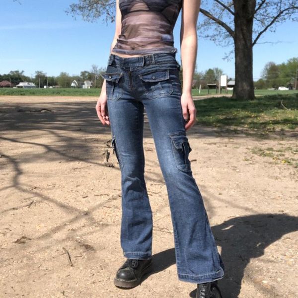 women's jeans retro harajuku low waist denim vintage cute chic fairycore straight cargo pants streetwear grunge clothe trousers, Blue
women's jeans retro harajuku low waist denim vintage cute chic fairycore straight cargo pants streetwear grunge clothe trousers, Blue