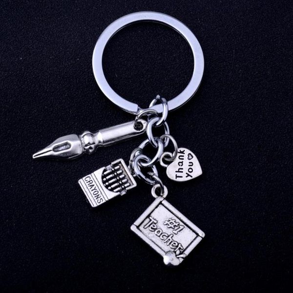 keychains pen crayons teacher love heart thank you charm pendant women men teachers keyrings graduation thanksgiving gifts, Silver
keychains pen crayons teacher love heart thank you charm pendant women men teachers keyrings graduation thanksgiving gifts, Silver