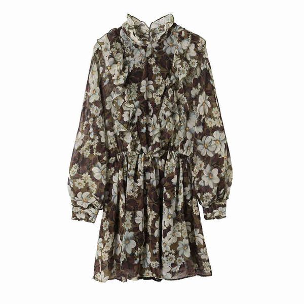 elegant women floral print dress fashion ladies chiffon cascrading ruffles streetwear female chic o-neck vestidos 210427, Black;gray
elegant women floral print dress fashion ladies chiffon cascrading ruffles streetwear female chic o-neck vestidos 210427, Black;gray