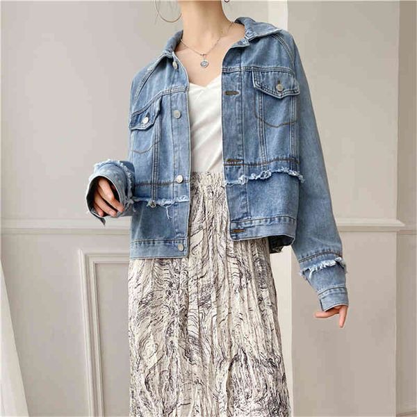 women's jackets colorfaith spring autumn denim jeans pockets tassel wild streetwear fashionable lady short jk1035 h5p7, Black;brown
women's jackets colorfaith spring autumn denim jeans pockets tassel wild streetwear fashionable lady short jk1035 h5p7, Black;brown