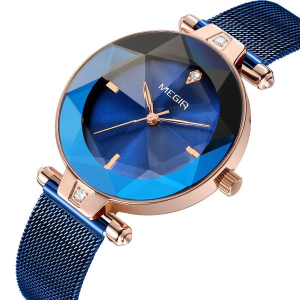 wristwatches fashion megir women blue stainless steel mesh band elegant lady watch bracelet clock zegarek damsk, Slivery;brown
wristwatches fashion megir women blue stainless steel mesh band elegant lady watch bracelet clock zegarek damsk, Slivery;brown