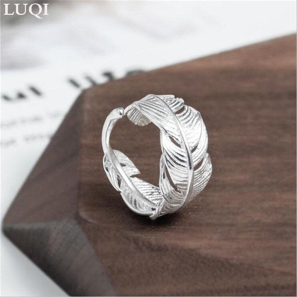 women's fashion retro s925 silver leaf feather personality open rings r165 cluster, Golden;silver
women's fashion retro s925 silver leaf feather personality open rings r165 cluster, Golden;silver
