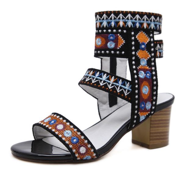 sandals women 2021 ethnic style summer bohemian roman thick-heeled embroidery high heels non-slip wear-resistant, Black
sandals women 2021 ethnic style summer bohemian roman thick-heeled embroidery high heels non-slip wear-resistant, Black