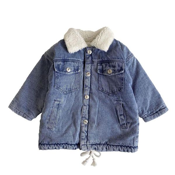 jackets boys girls winter plus cashmere thicken warm jeans coat children fashion windproof jacket clothes baby denim 2-10y, Blue;gray
jackets boys girls winter plus cashmere thicken warm jeans coat children fashion windproof jacket clothes baby denim 2-10y, Blue;gray