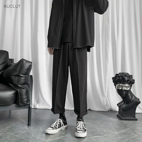 sagging suit pants men's loose straight tube summer thin style ruffian handsome fried street casual drop feeling versatile suits & blaz, White;black
sagging suit pants men's loose straight tube summer thin style ruffian handsome fried street casual drop feeling versatile suits & blaz, White;black
