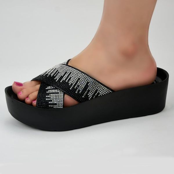 african shoes decorated with rhinestone daily slippers women sandals elegant nigerian pumps shoe for party dress, Black
african shoes decorated with rhinestone daily slippers women sandals elegant nigerian pumps shoe for party dress, Black