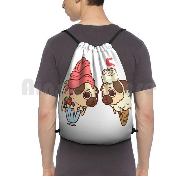 puglie froyo and ice cream backpack drawstring bags gym bag waterproof pug pugs yoghurt cute funny
puglie froyo and ice cream backpack drawstring bags gym bag waterproof pug pugs yoghurt cute funny