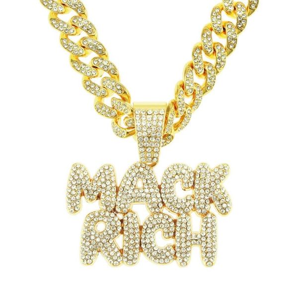 pendant necklaces iced out micro pave cubic zircon letter mack rich necklace for men's hip hop jewelry fashion choker gift, Silver
pendant necklaces iced out micro pave cubic zircon letter mack rich necklace for men's hip hop jewelry fashion choker gift, Silver