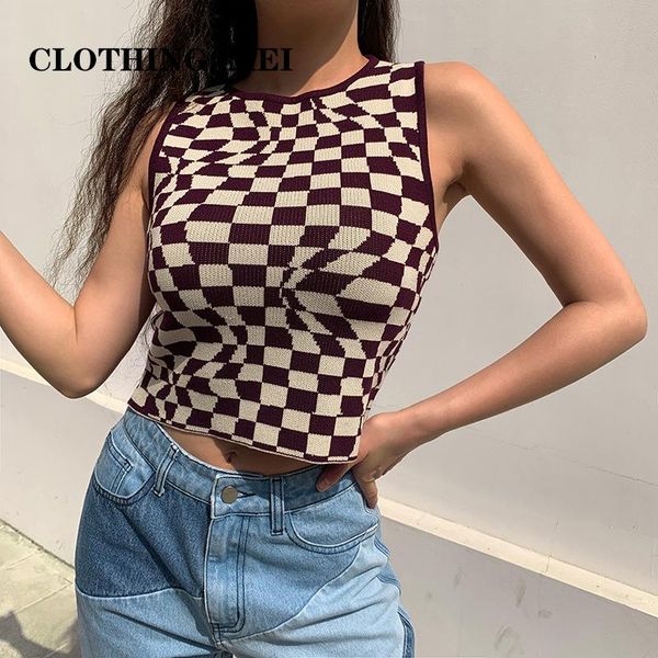 women's tanks & camis 2021 fashion o-neck vintage sweater vest women black sleeveless plaid knitted crop sweaters casual autumn preppy, White
women's tanks & camis 2021 fashion o-neck vintage sweater vest women black sleeveless plaid knitted crop sweaters casual autumn preppy, White