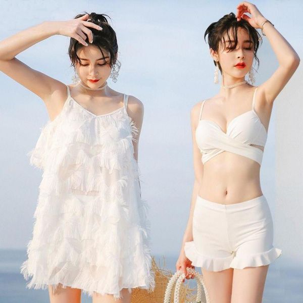 three women's spring piece suit covering belly showing thin and bikini conservative net red swimsuit 9213, White;black
three women's spring piece suit covering belly showing thin and bikini conservative net red swimsuit 9213, White;black