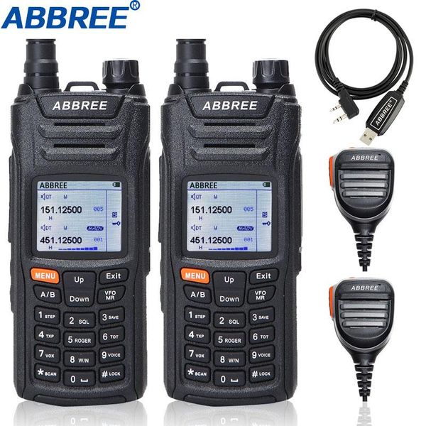 walkie talkie 2pcs abbree ar-f6 multi-band multi-functional vhf uhf dtmf 999ch vox sos scanning satch ham radio
walkie talkie 2pcs abbree ar-f6 multi-band multi-functional vhf uhf dtmf 999ch vox sos scanning satch ham radio
