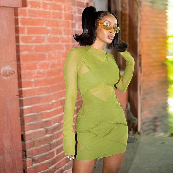casual dresses patchwork mesh mini dress women hipster criss cross bright line decoration clothing long sleeve o-neck party streetwear, Black;gray
casual dresses patchwork mesh mini dress women hipster criss cross bright line decoration clothing long sleeve o-neck party streetwear, Black;gray