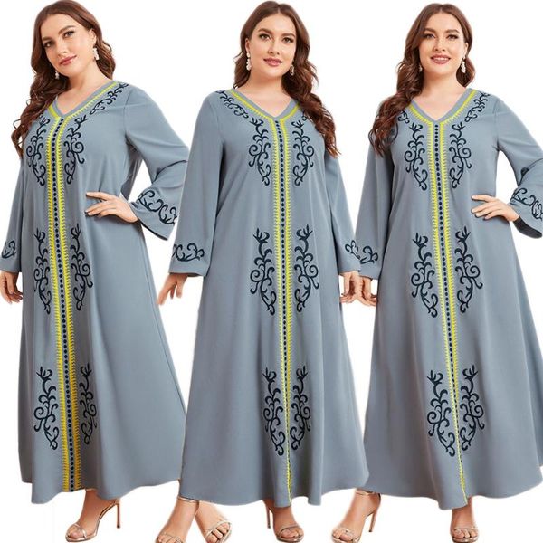 ethnic clothing plus size muslim women long dress vintage v-neck abaya arabic middle east casual loose turkish maxi robe gown islamic, Red
ethnic clothing plus size muslim women long dress vintage v-neck abaya arabic middle east casual loose turkish maxi robe gown islamic, Red