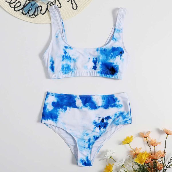 women's swimwear bikinis 2021 swimsuit bikini print high waist split tfmc, White;black
women's swimwear bikinis 2021 swimsuit bikini print high waist split tfmc, White;black