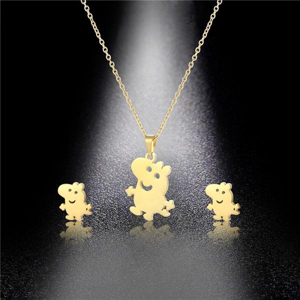 stainless steel anime small animal pet baby piggy pendant chain necklace sets choker for women wedding cute pig korean jewelry necklaces, Silver
stainless steel anime small animal pet baby piggy pendant chain necklace sets choker for women wedding cute pig korean jewelry necklaces, Silver