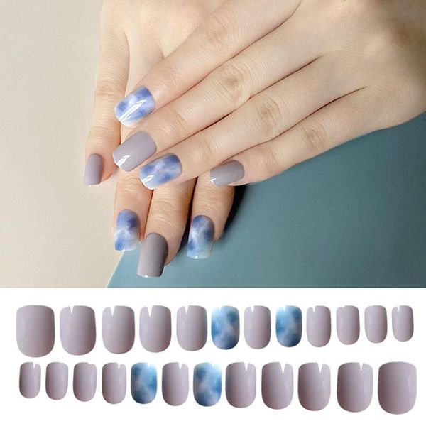 false nails 24pcs ultra-soft environmental protection sky blue milk grey wearable full cover detachable finished finger fake d, Red;gold
false nails 24pcs ultra-soft environmental protection sky blue milk grey wearable full cover detachable finished finger fake d, Red;gold