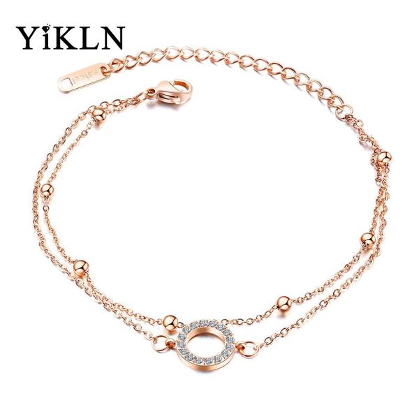 charm bracelets yikln trendy double layer mosaic cz crystal chain & link jewelry titanium steel bracelet for women yogs1024, Golden;silver
charm bracelets yikln trendy double layer mosaic cz crystal chain & link jewelry titanium steel bracelet for women yogs1024, Golden;silver