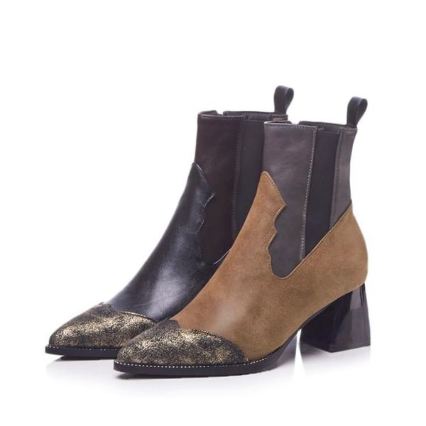 boots autumn winter high heels ankle for women vintage pu leather pointed toe shoes ladies plus size botas mujer, Black
boots autumn winter high heels ankle for women vintage pu leather pointed toe shoes ladies plus size botas mujer, Black